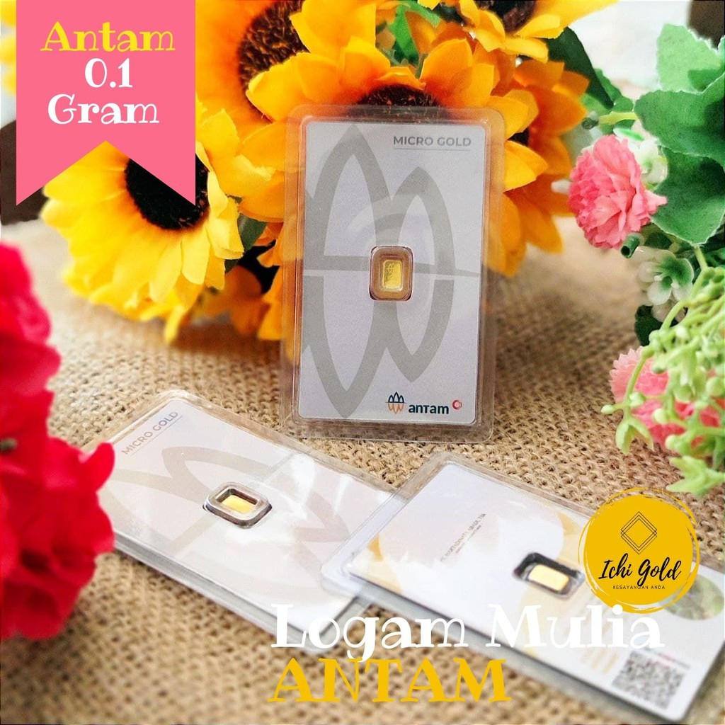 mini gold emas antam 0,1 gram microgold model terbaru, kado pernikahan, lahiran, mahar, logam mulia