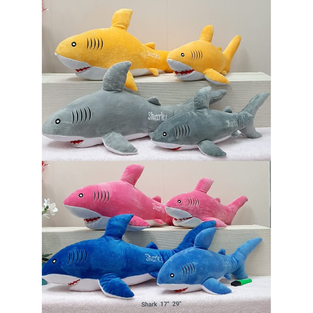 Boneka Baby Shark 70cm/29&quot;/Boneka Ikan Hiu/Animal Boneka/Boneka Shark Biru