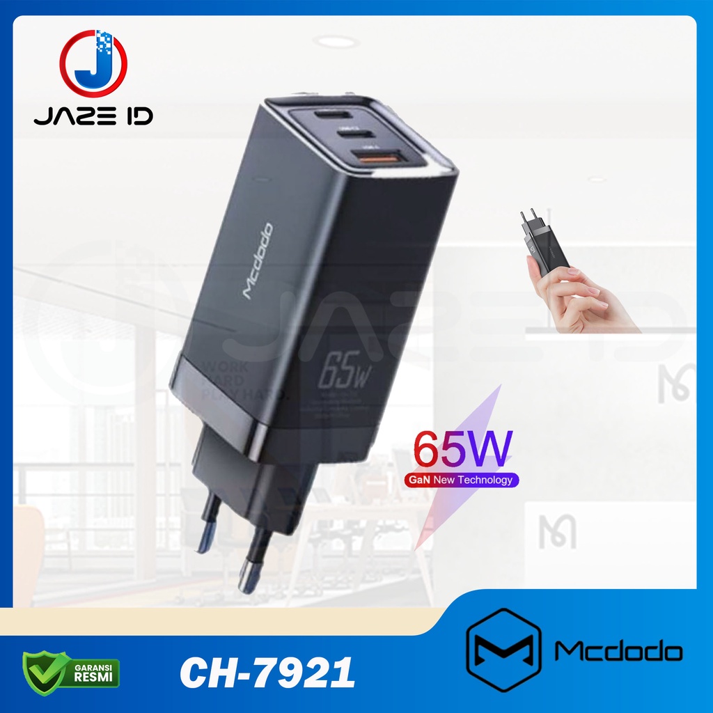 MCDODO CH-7921 Charger USB PD Type C Fast Charging Dual Port 65W QC