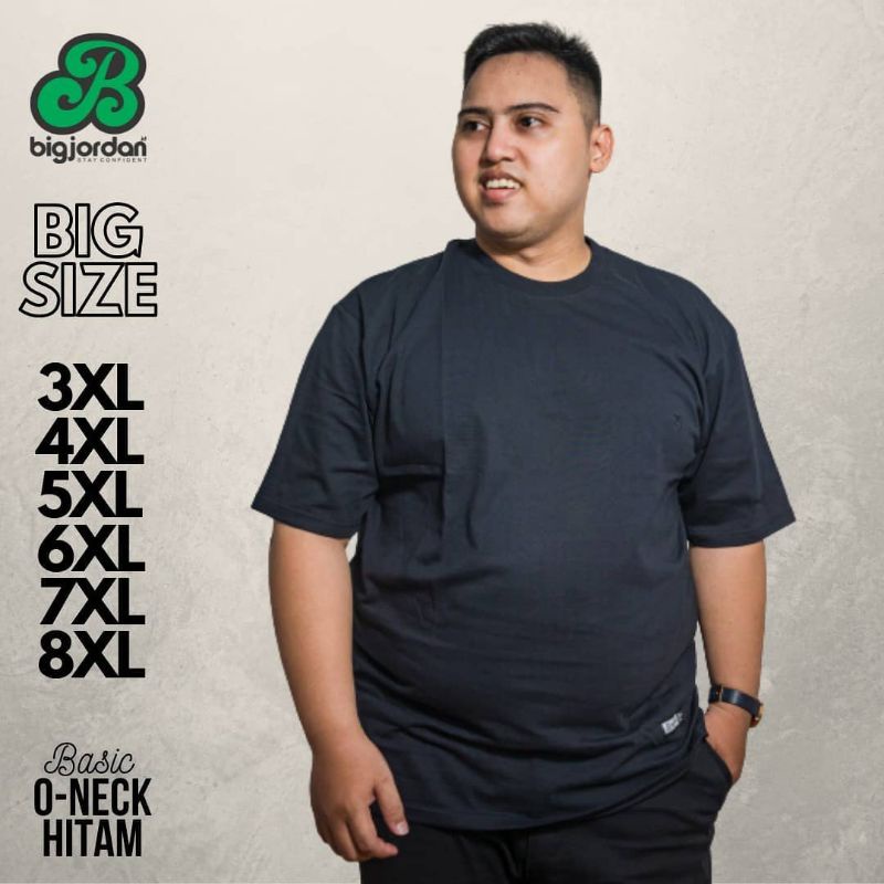 Baju Kaos Polos Bordir Big Jordan Jumbo Big Size Oversize 8xl 7xl 6xl 5xl 4xl 3xl