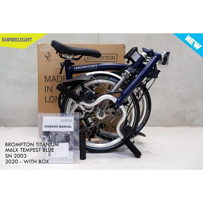Brompton Titanium M6LX Tempest Blue