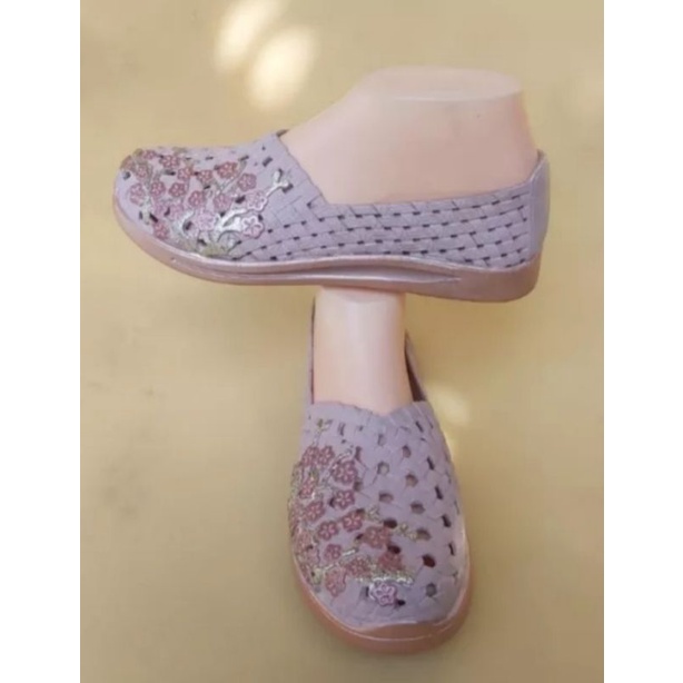 sepatu wanita karet flat shoes