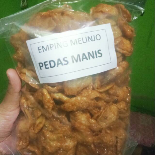 

Emping melinjo pedas manis