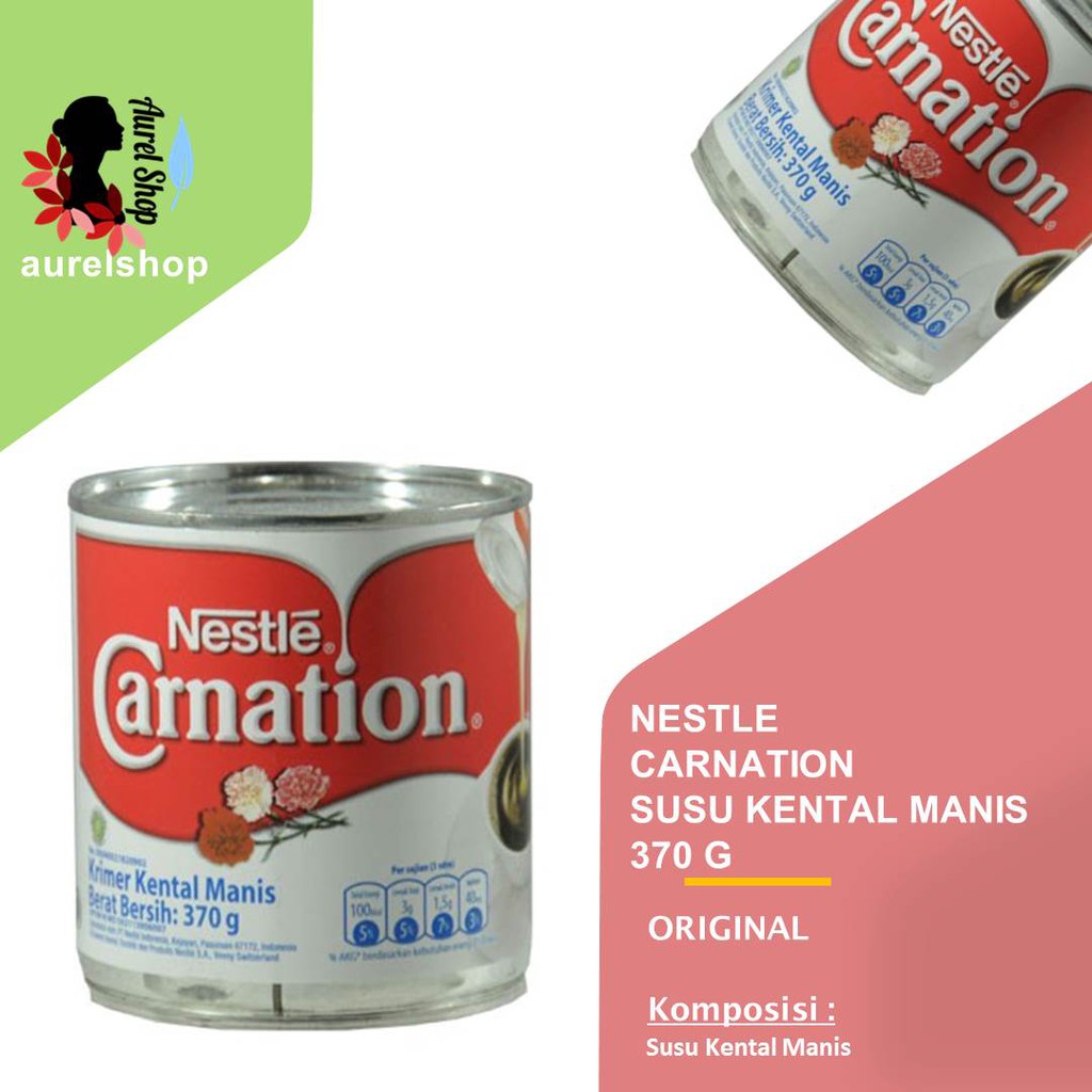 

NESTLE Carnation Susu Kental Manis kemasan Kaleng 370 gram