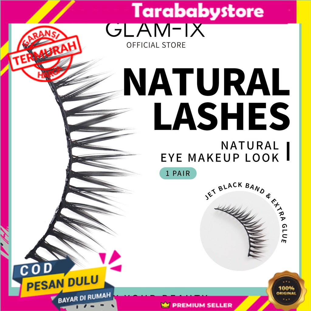 GLAMFIX Perfect Blink Lashes Bulu Mata Natural New _ Bulu Mata Palsu | GLAM FIX Alat Kecantikan Makeup by YOU ORIGINAL