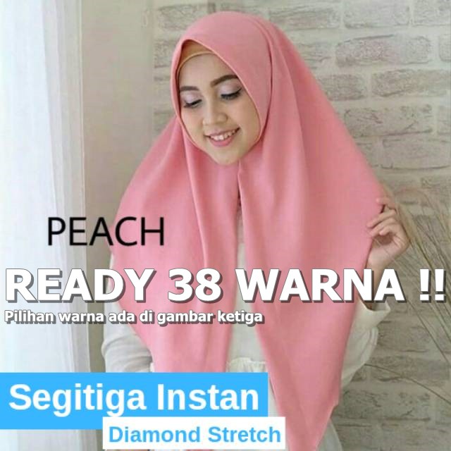 BEST SELLER! Kerudung Hijab Segitiga Instan Diamond Stretch SILASTORE