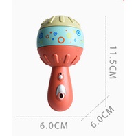 [1KG 20PCS] LBS Mainan Rattle Teether Bentuk Kerinci Kartun Dengan Lonceng Untuk Edukasi Dini Bayi Newborn