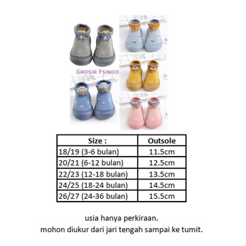 Sepatu Skidder Prewalker bayi anak sepatu belajar jalan sepatu karet SK5 LYME