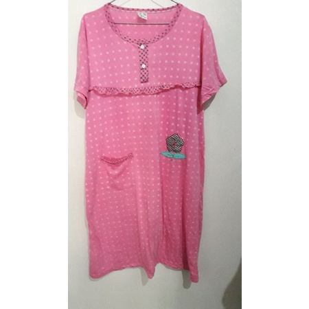 Daster Kaos Preloved Busui Lengan Pendek