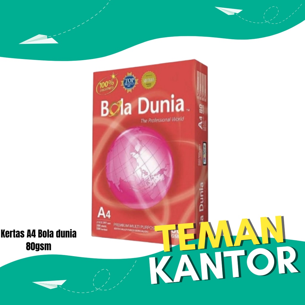

Kertas HVS A4 80gsm Bola Dunia
