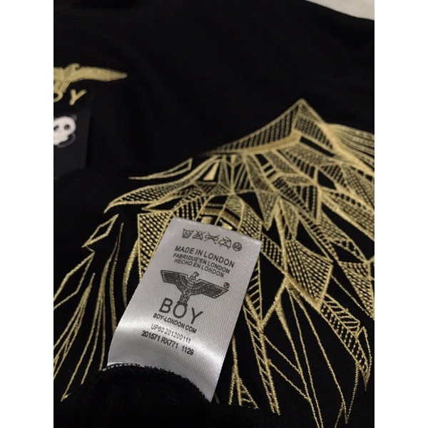 BOY18 SWEATER SET JOGGER BOY LONDON BORDIR GOLD WINGS GOLD IMPORT PRIA WANITA ASIA EROPA KOREA