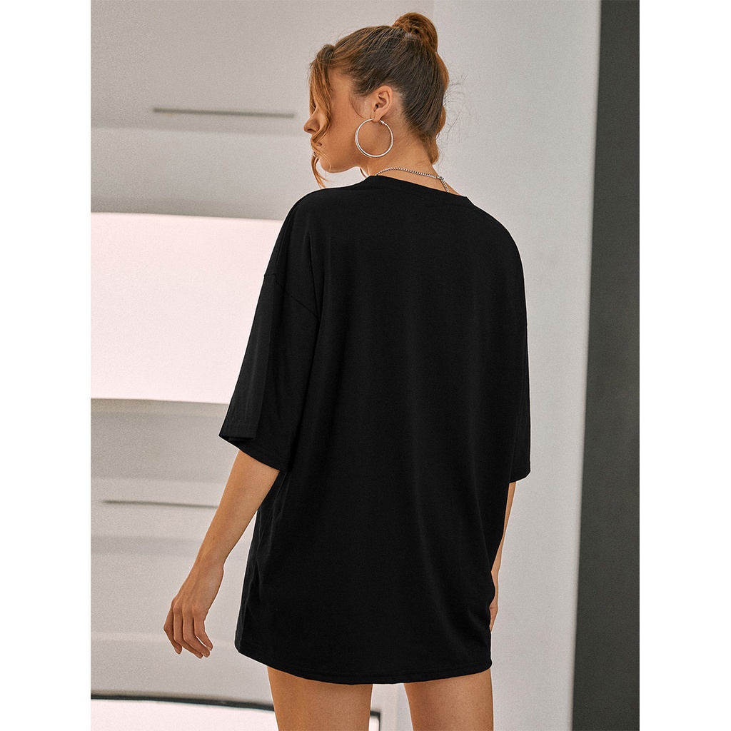 #Sisjuly# Atasan wanita T-shirt lengan pendek skateboard hip-hop jalanan wanita