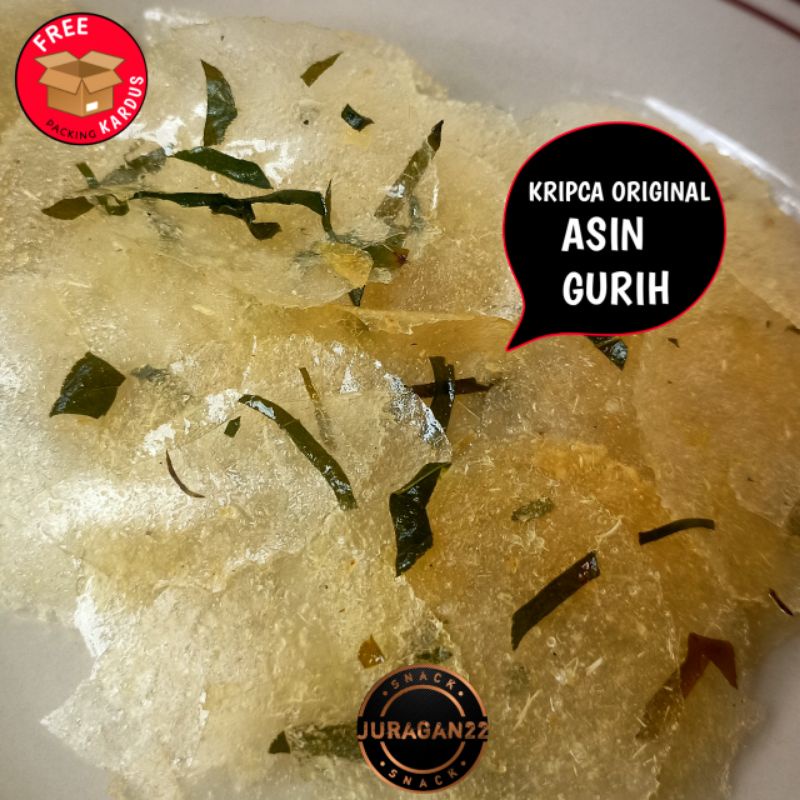 

Snack Kripik Kaca Pedas Balado Original kemasan 1kg/ Cemilan Kripik Kaca Daun Jeruk / Snack Kripca Gurih Renyah