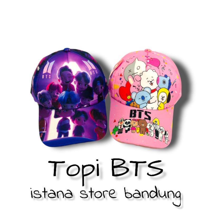 Topi bts anak perempuan dan laki laki topi anak bts army motif full print sublime Lucu