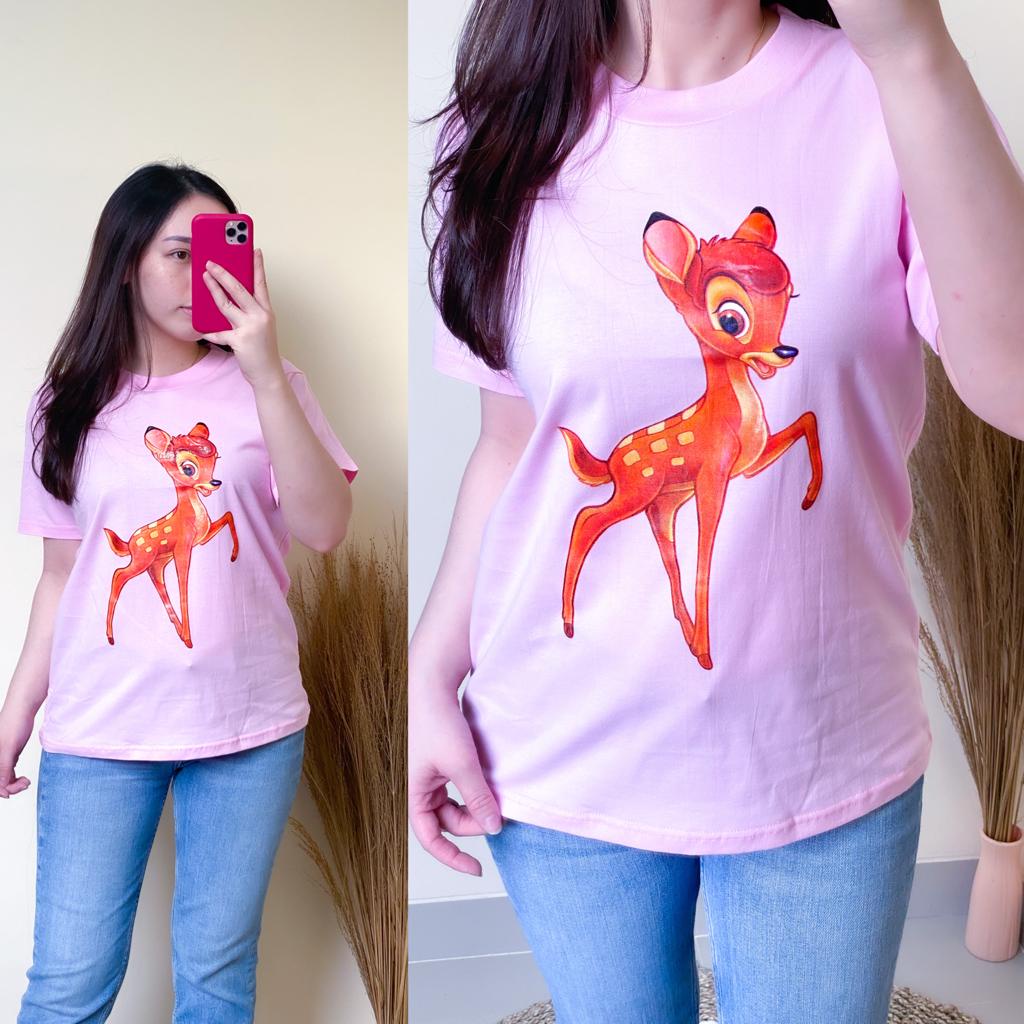 Kaos Oversize Wanita Atasan Wanita Jumbo Bahan Cotton Combed 30s