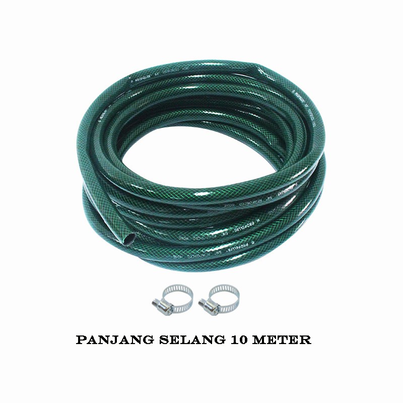 EELIC EELIC SEA-3/4INCH SELANG TAMAN 10 METER DAN DIAMETER SELANG 3/4" SELANG AIR MULTIFUNGSI