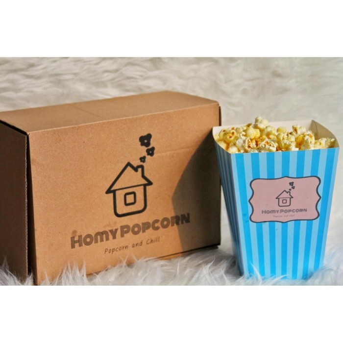 

⭐ COD ⭐ POPCORN ASIN RASA BIOSKOP by HOMY POPCORN isi 5 BONUS BUTTER