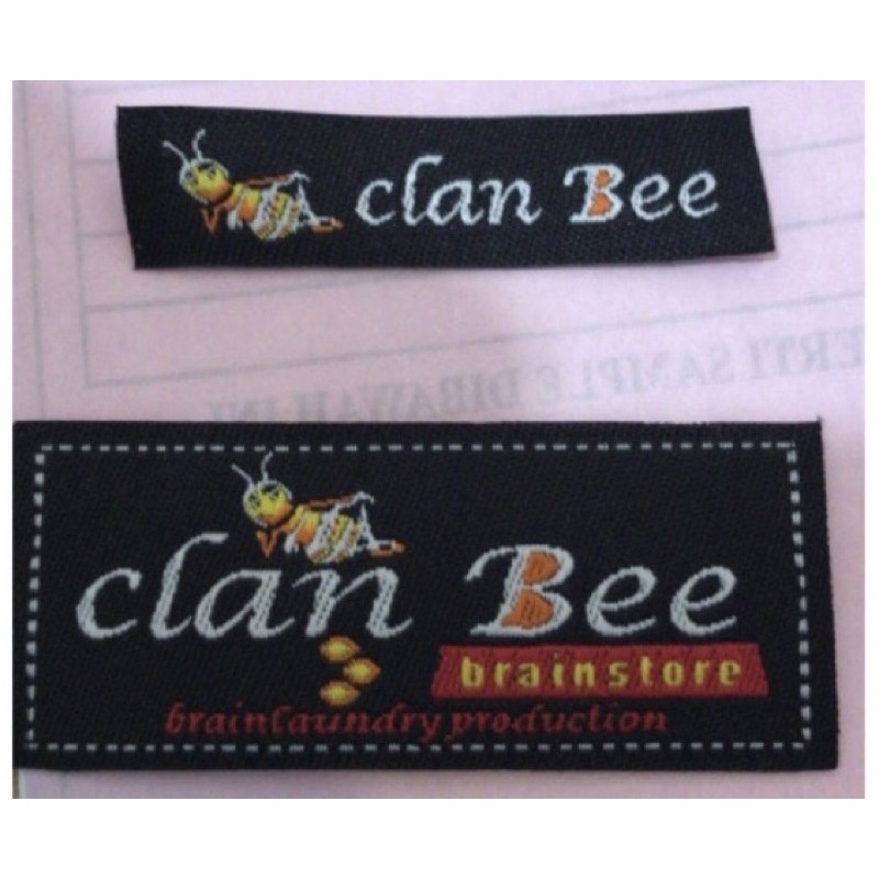 Woven label paket 6000 pcs