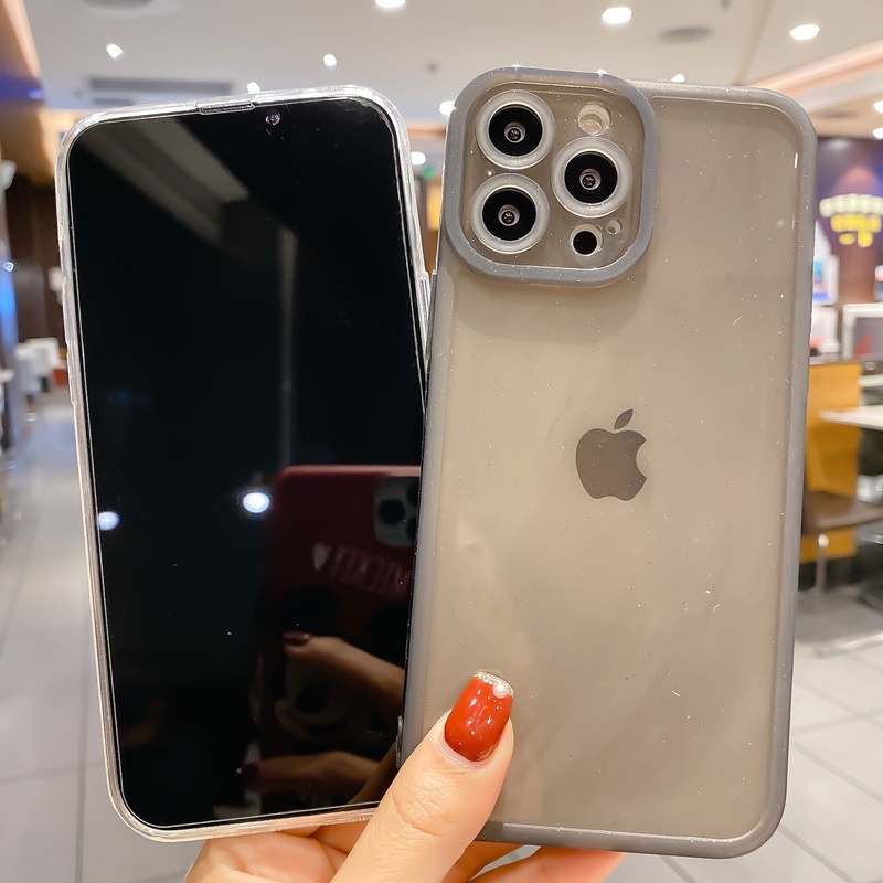 Soft Case Tpu Transparan Motif Mata Pupil Glitter Untuk Iphone 13 12 11 Pro X Xs Max 7 8 Plus