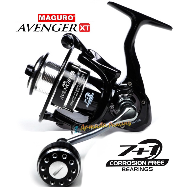Reel Maguro AVENGER XT I Reel Spinning I Reel Maguro I 7+1 Ball Bearing I Power Handle