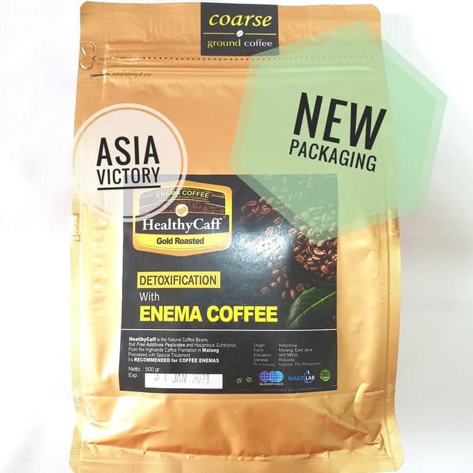 

FREEONGKIR HealthyCaff 500gr Gold Roasted/Healthy Caff Kopi Organik Enema Coffee DX173