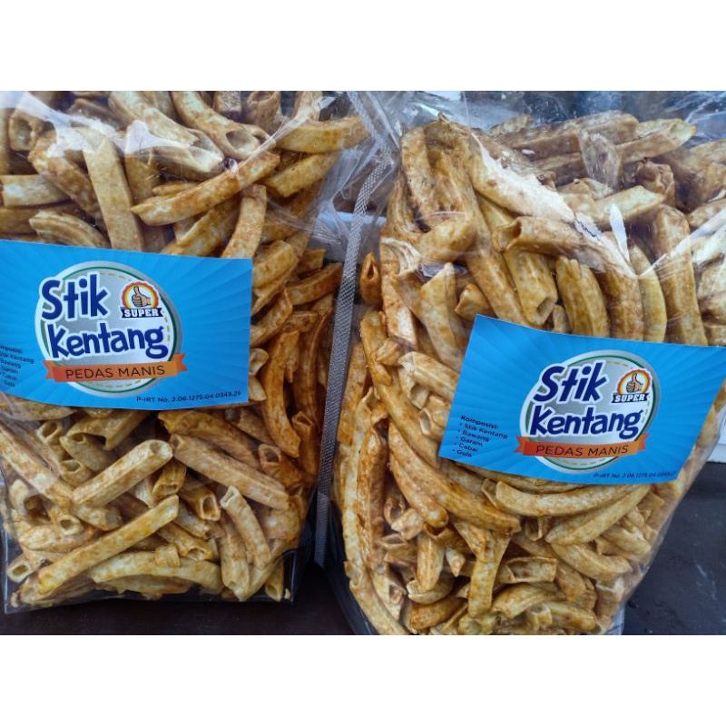 

Kerupuk stik kentang pedas manis 500gr