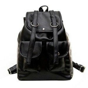 Tas Ransel/ Unisex Backpack Korea Black Modern