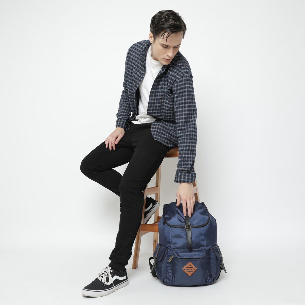 HOLIDAY NAVY |Urban Factor x FORIND| Tas Ransel Punggung Ori Bag Pria Wanita Backpack Baru Besar