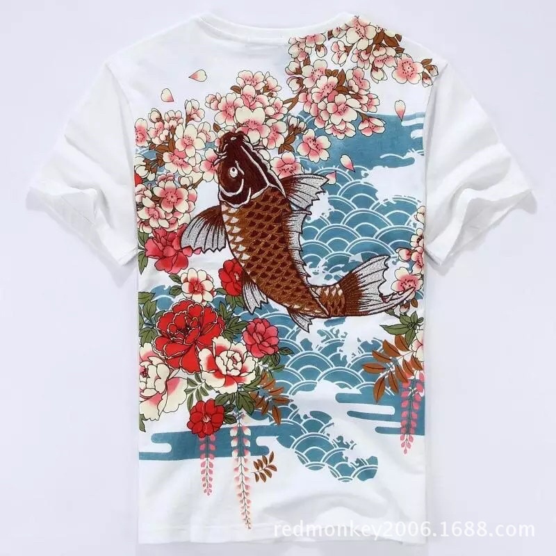 SK07 KAOS SUKAJAN IMPORT PRIA WANITA JEPANG KOREA KOI HARAJUKU ORIGINAL M-3XL JY26