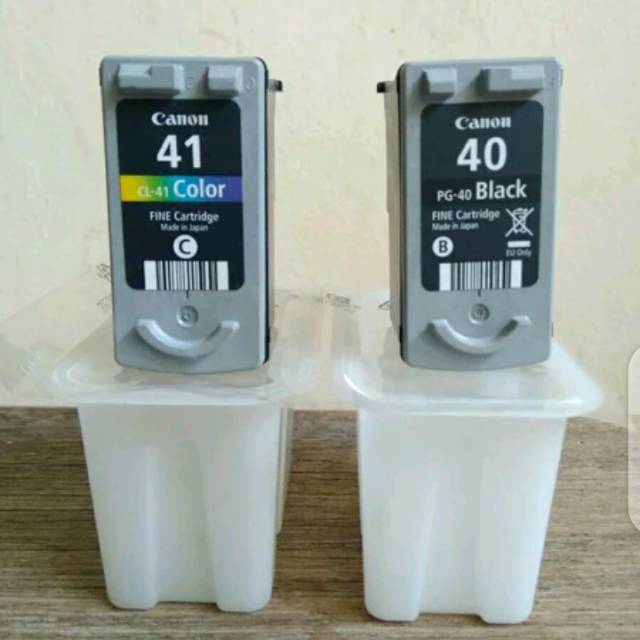 Cartridge Canon PG 40 & CL 41. Kosongan Original dijual 1 set