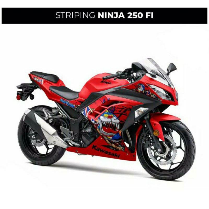 striping ninja 250 Fi / striping motor ninja 250fi / stiker motor ninja 250 fi