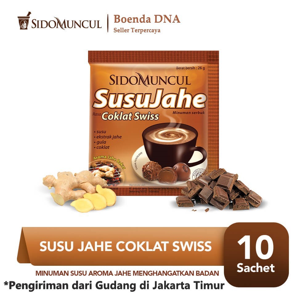 

Susu Jahe Coklat Swiss isi 10 Sachet