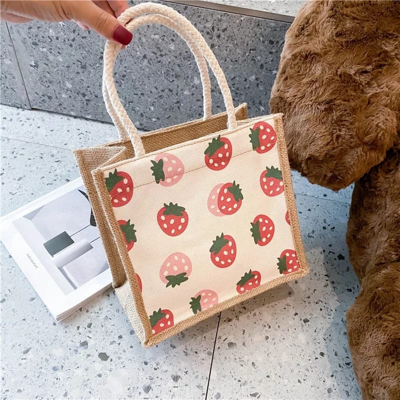 Tote Bag Wanita Terbaru Top Handle Vintage Korean Style Hand Bag Gadis Remaja