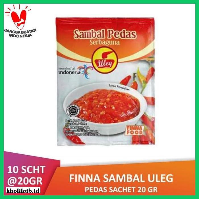 

Aneka-Sambal- Pack Finna Sambal Uleg Pedas Sachet (10 X 20Gr) -Pedeeeeeezzzzzzz.