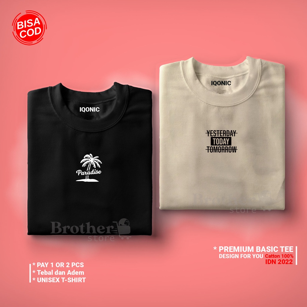 ( PROMO COD ) BROTHER STORE / Kaos Distro Pria / Kaos Distro100% Catoon Combed 24s / ArticelCYTT