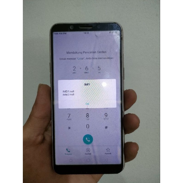 hp minus Oppo a83 Ram 3/32 minus tc retak, baca deskripsi