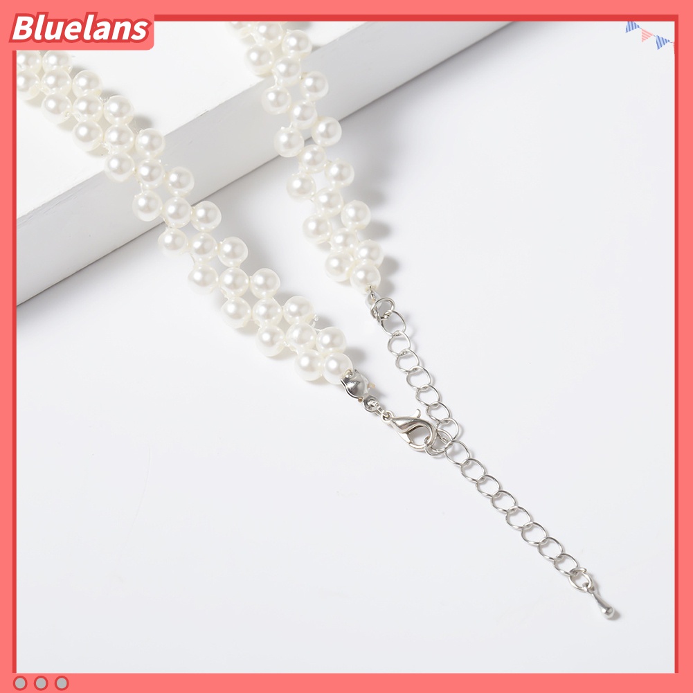 Kalung Choker Mutiara Imitasi Gaya Elegan Untuk Wanita