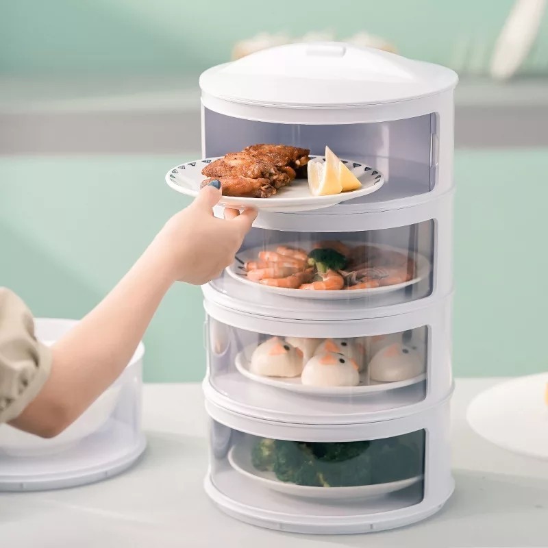 Rak display tempat sayur makanan buah susun 4 Redhouse (24,5 x 45cm)