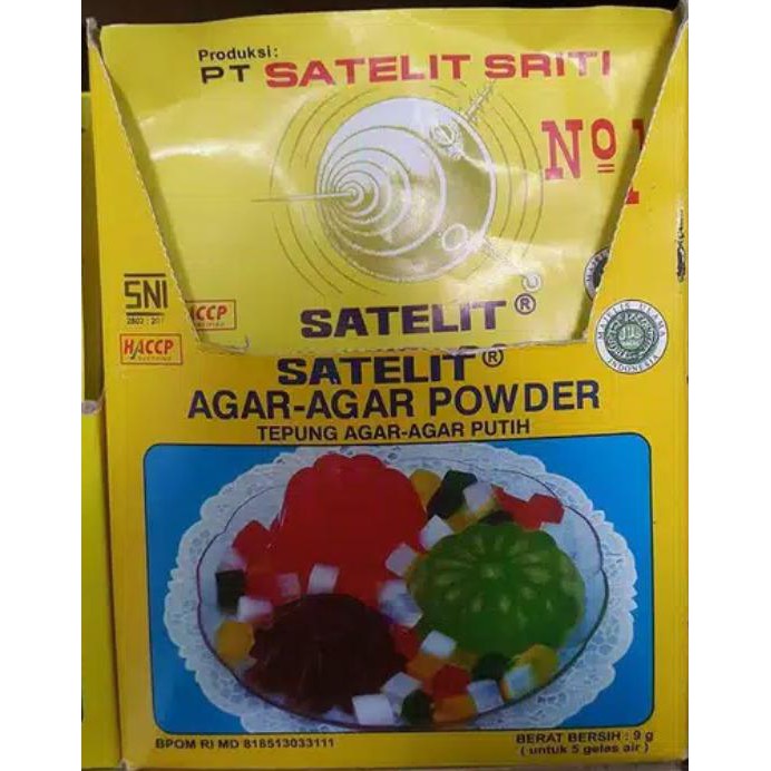 Aneka Snack Agar Agar Power Satelit Hijau 7 Gram Tepung Agar Agar Shopee Indonesia