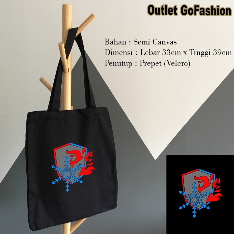 Tas Totebag Tote Bag Anime My Hero Academia Todoroki Avatar Shoto Manga Japan Desain Terbaru Distro