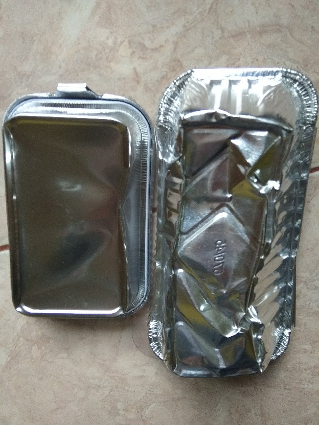 Aluminium Foil Cup Ax-350 Dengan Tutup ( Loyang Persegi Panjang Ax 350 Baked Mentai Rice Lasagna )