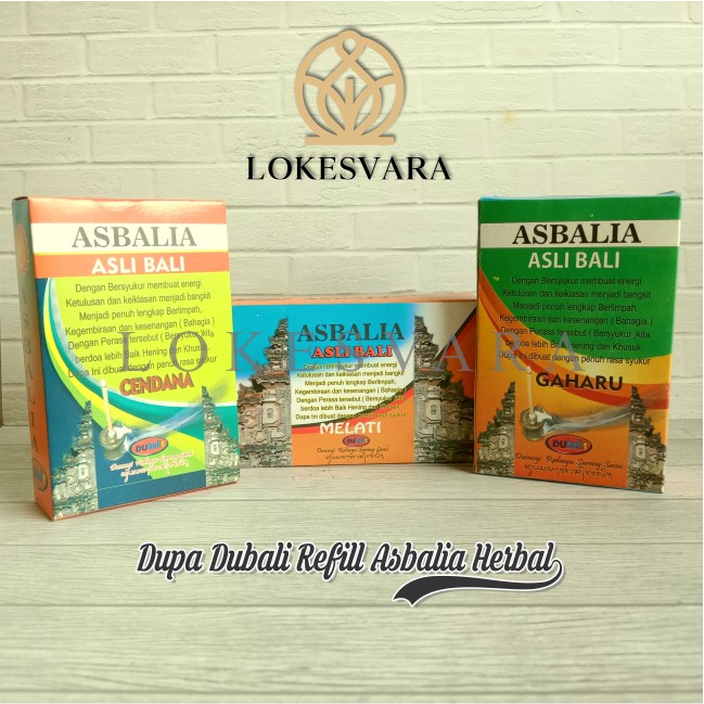 Dupa Hio Wangi Harum Aromaterapi Refill Dubali Asbalia