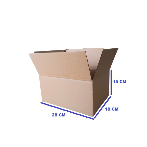 

Karton box 28*10*15 CM Carton Box Kardus Polos SINGLE WALL
