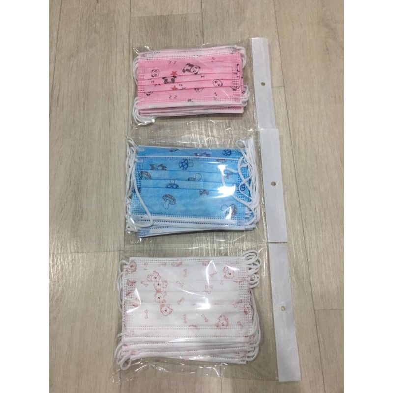 Masker 3Ply Anak isi 10pcs kemasan plastik