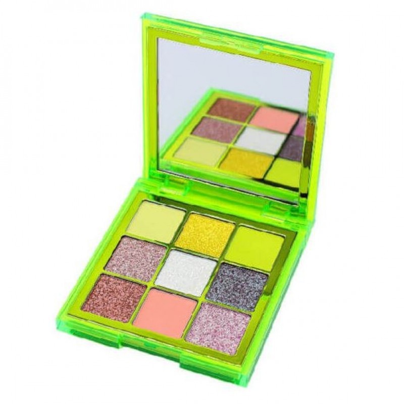 HUDA Beauty Neon GREEN Obsessions Palette // eyeshadow HUDA Beauty Neon GREEN //HUDA Beauty