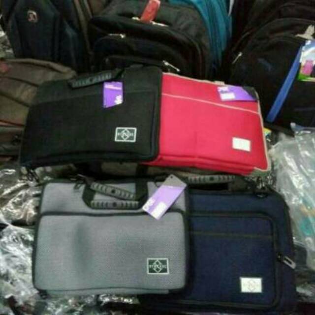 Tas softcase laptop notebook - Syncase SY02-D0801 ukuran 13 - 14 inch  dengan tali selempang