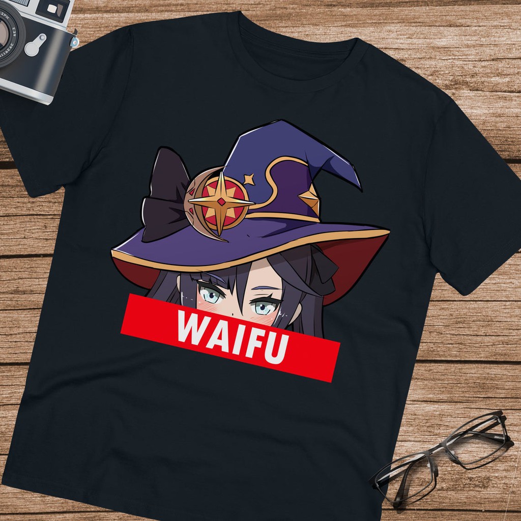 Tshirt Genshin Impact Mona as waifu kawaii Girl Character Game