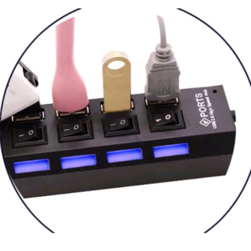 0USB Hub Saklar 4 Port On/Off High speed/Sambungan USB Extension 4 Port &amp; 7 port