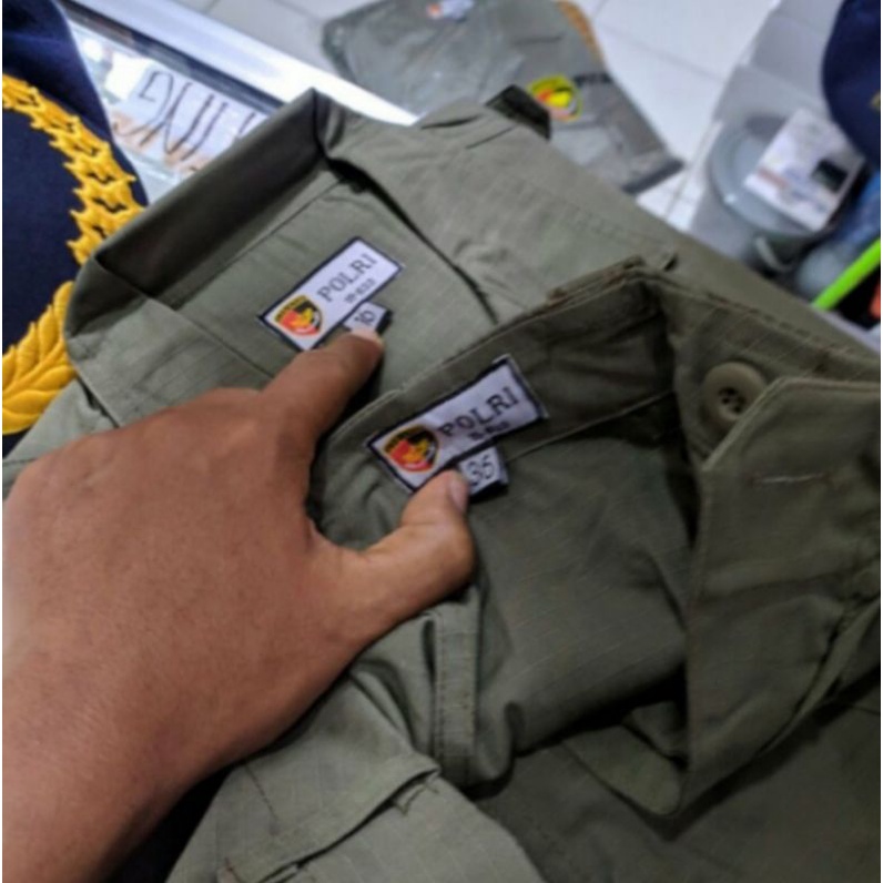 Baju PDL POL PP HIJAU BRIMOB ORIGINAL JATAH