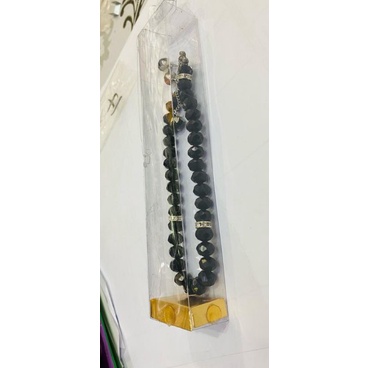 tasbih isi 33 butir bahan kristal ceko asli